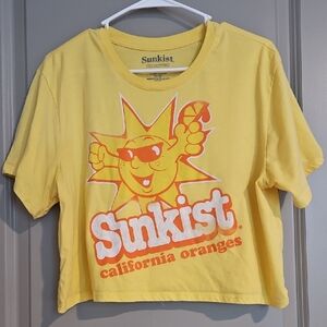 Sunkist Soda California Summer Crop Top
